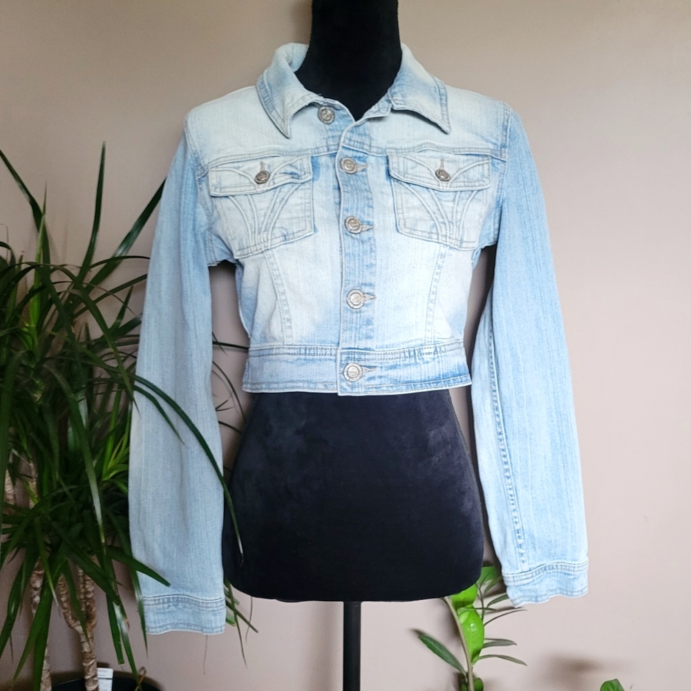 Vintage BONGO cropped jean jacket